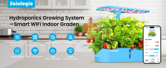 Sainlogic Hydroponics Growing System Kit: Smart Indoor Garden with Wi-Fi Control