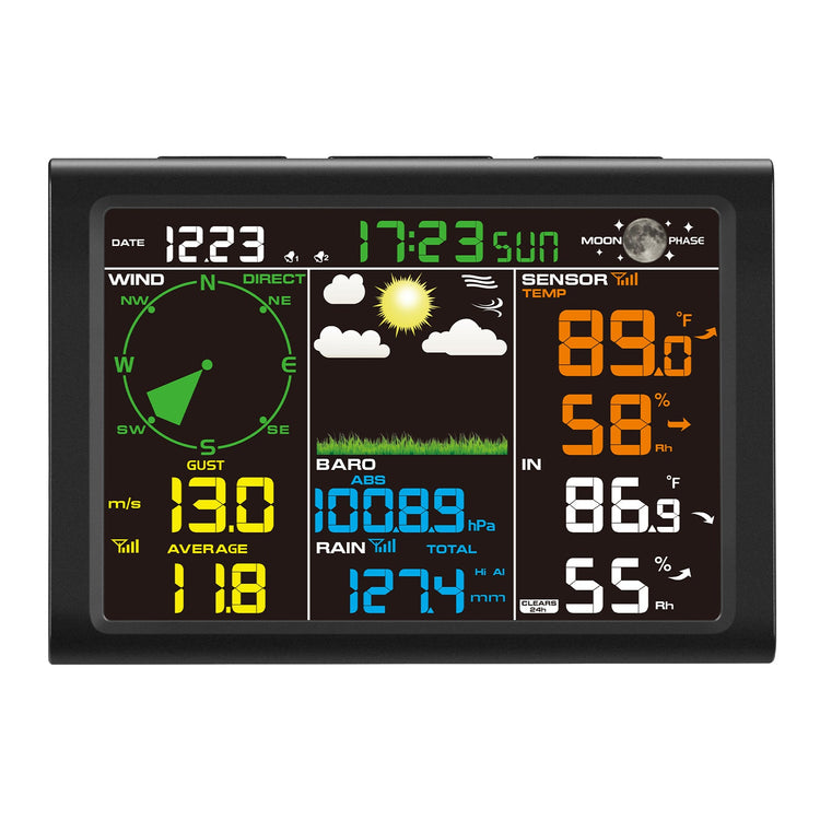 Weather Station Display Screen