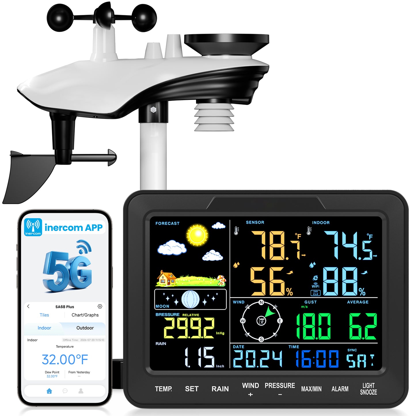 Sainlogic Smart Weather Station SA68 Plus - 5G