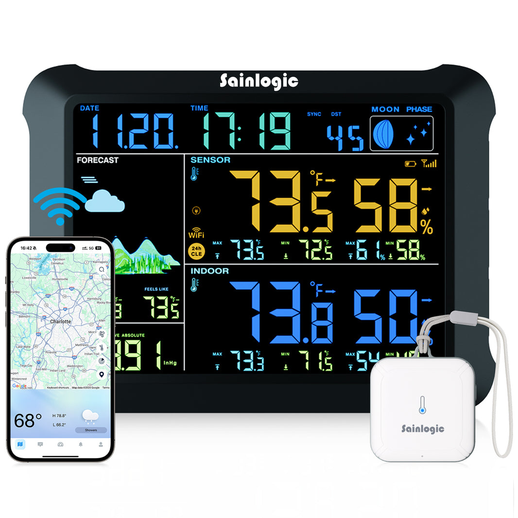 Professional Weather Station – WiFi & Multi-Sensor Weather Monitoring ...