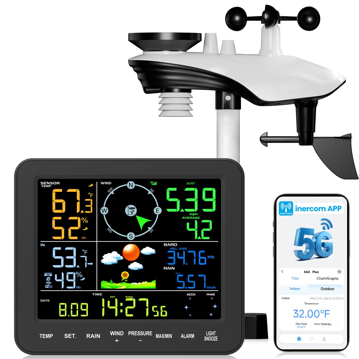 Sainlogic Smart Weather Station SA8 Plus - 5G