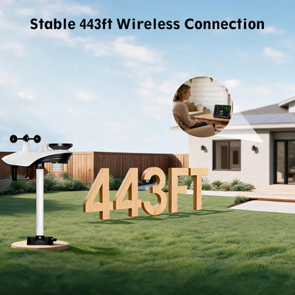 Sainlogic SA8 Wireless Weather Station with 7.5" Color Display & Outdoor Sensor-5G