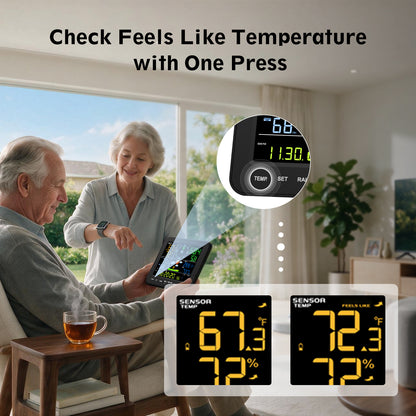 Sainlogic SA8 Wireless Weather Station with 7.5" Color Display & Outdoor Sensor-5G