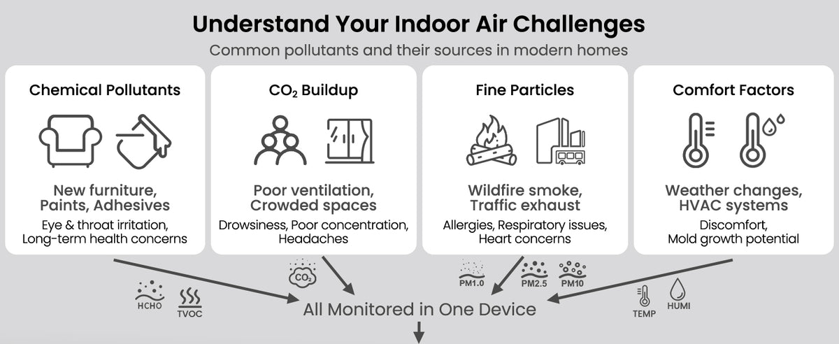 Sainlogic Professional Air Quality Monitor product details