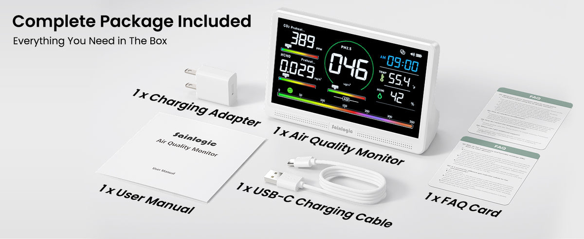 Sainlogic Professional Air Quality Monitor product details