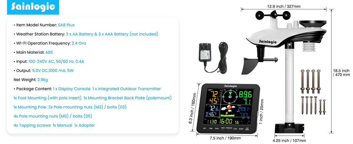 SA8 Plus Key Features